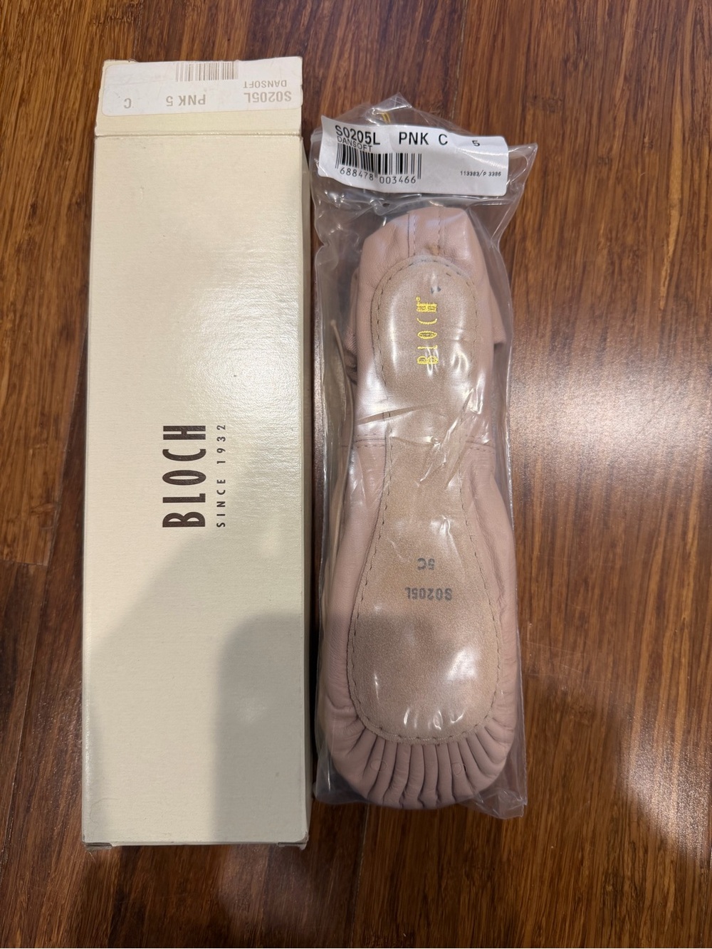 Bloch Nude/Pink Ballet Flat Slip-On